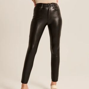 Vegan Leather Skinny Pants